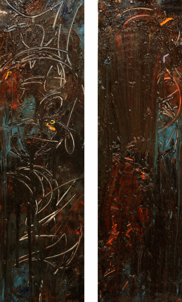 Slow Death with Grieve and Sorrow, 2010, Acrylic on Canvas by British artist Michael Butler