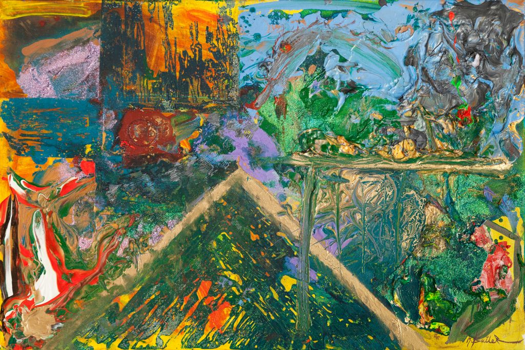 Golden Age in Italy, 2011, Mixed Mediums on Canvas by British artist Michael Butler