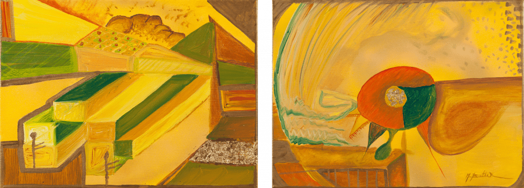 Golden Kelloggs , 2011, Mixed Mediums on Canvas by British artist Michael Butler