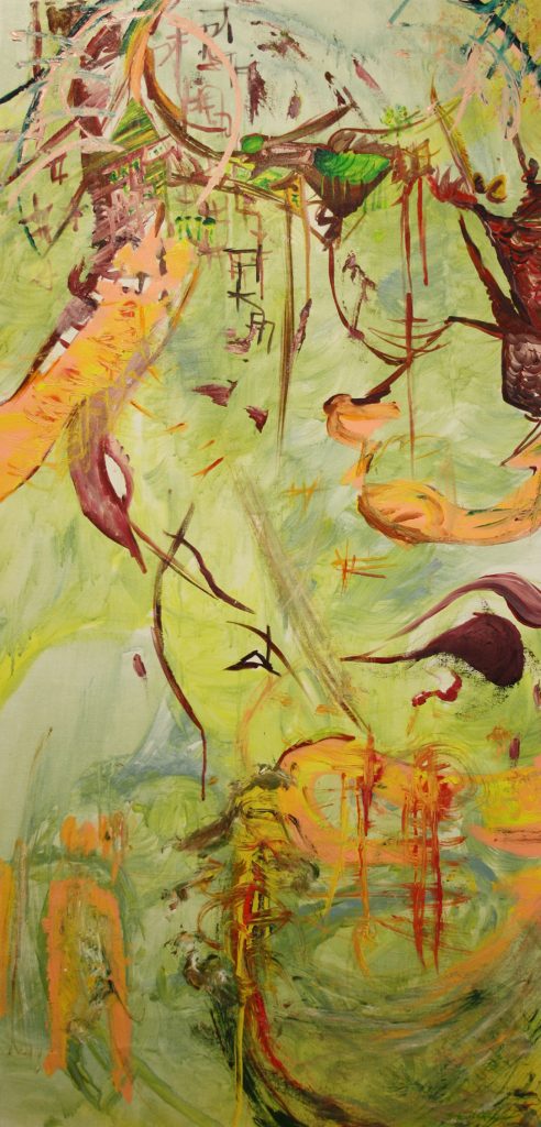 Different Dimensions , 2014, Acrylic on Canvas by British artist Michael Butler