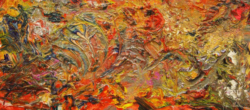 Magma , 2010, Mixed Mediums on Canvas Board by British artist Michael Butler